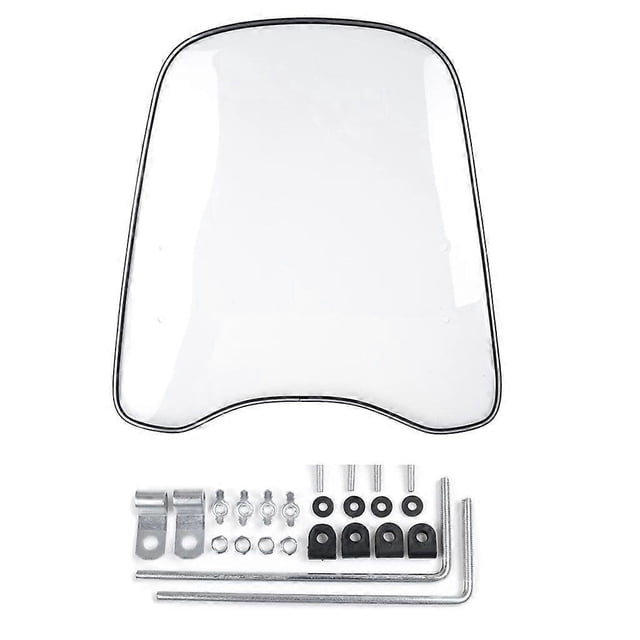 2mm Thick Universal Motorcycle Windshield Windshield Transparent Deflector Windshield Transparent