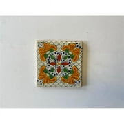 Talavera  4 x 4 in. Mexican Decorative Tiles, L121 - Pack of 4