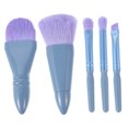 thumbnail image 3 of 1 juego de brochas de maquillaje de viaje con espejo incorporado, brochas de maquillaje portátiles para polvos y sombras de ojos para retoques en cualquier lugar, 3 of 7