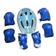 thumbnail image 3 of Juego de 7 cascos de bicicleta para niños, equipo de protección para patinaje en línea y ciclismo. Azul claro, 3 of 7