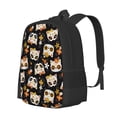 thumbnail image 2 of Daiia Flower Fox Backpack for Men and Women -Durable Backpack Large Capacity, Water-Resistant Bag with Adjustable Straps and Laptop Compartment, 2 of 9