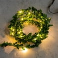 thumbnail image 5 of Christmas Lights, Christmas String Lights, Simulated Simulated Plant Rattan String Lights Colourful Lights, 78 Inch 20LEDs String Lights Battery Box Model Christmas String Lights, Green, 5 of 9