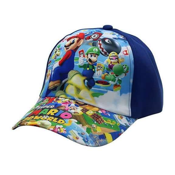 Mario Bros Anime Themed Baseball Cap - Adorable Fun Cartoon Graphics, Comfortable Fit for Anime Fans