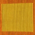 thumbnail image 1 of Ahgly Company Machine Washable Indoor Square Abstract Yellow Modern Area Rugs, 8' Square, 1 of 4