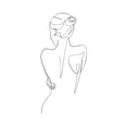 thumbnail image 2 of Billuyoard Arte Mujer Pintura sobre lienzo Cautivador e inspirador Cuerpo de mujer Impresión minimalista Dibujo de una línea Decoración del hogar B, 2 of 6