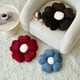 thumbnail image 3 of Almohada ZCNYCLAM con forma de flor, 38 cm, suave piel de conejo, gris y azul, 3 of 7