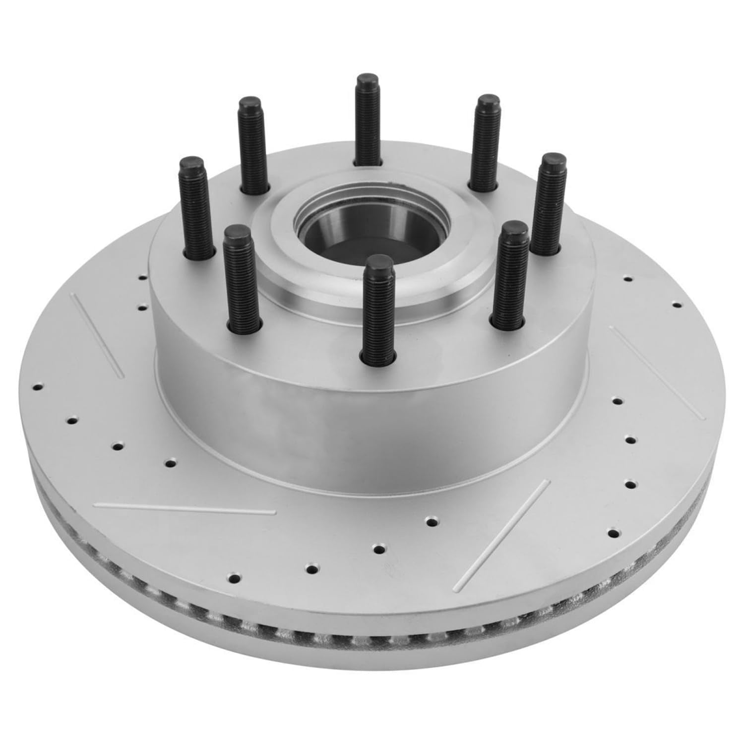 Detroit Axle - RWD Front Brake Rotors for Ford 12-26 F-250 13-26 F-350 Super Duty, 2014 2015 2016 2017 2018 2019 2020 2021 2022 2023 2024 2025 Drilled Slotted Disc Brake: 14.29" inch Rotors