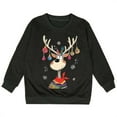 thumbnail image 3 of Christmas Sweatshirts for Girl 2025 Long Sleeve Crewneck Cute Reindeer Graphic Sweatshirt Xmas Holiday Pullover Tops, 3 of 5
