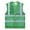 Green, variant on TOPTIE Slim Fit High Visibility Mesh Safety Vest with Pockets, Multiple Color for Team Activity
