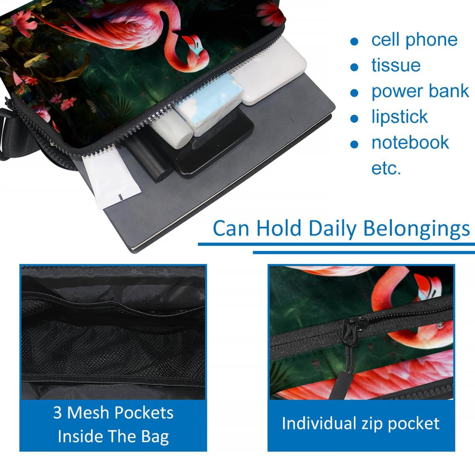 Flamingo Lightweight Adjustable Waist Bag with Extension Strap - Unisex Fanny Pack