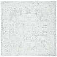 thumbnail image 6 of SAFAVIEH Micro-Loop Robina Floral Bordered Wool Area Rug, Charcoal/Ivory, 5' x 8', 6 of 9