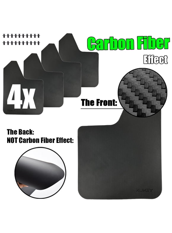 Moioee 4PCS Universal Car Mud Flaps, Vehicles Mudguard Splash Guards Front And Rear