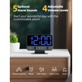 thumbnail image 3 of Reloj Odokee con alarma digital, 2 pulgadas, números grandes, 5 sonidos, 3 of 8