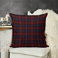 thumbnail image 7 of Tartan Linen Throw Pillow Covers 18"x18" Decorative Cushion Cases with Hidden Zipper for Sofa, Couch, Bed, Living Room–No Insert Made in USA, 7 of 7