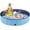Blue, variant on Foldable Dog Pool, Portable Pet Bath Tub and Kiddie Swimming Pool, Collapsible Bathtub for Puppies, Small, Medium and Large Dogs, Cats and Kids, 63 x 12 in, Gray