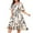 Khaki, variant on asdoklhq Sparkly Dresses for Womens Loose Plus Flared Sleeve Dress Beach Vacation Fresh Printed Mid Length Skirt Khaki 4X