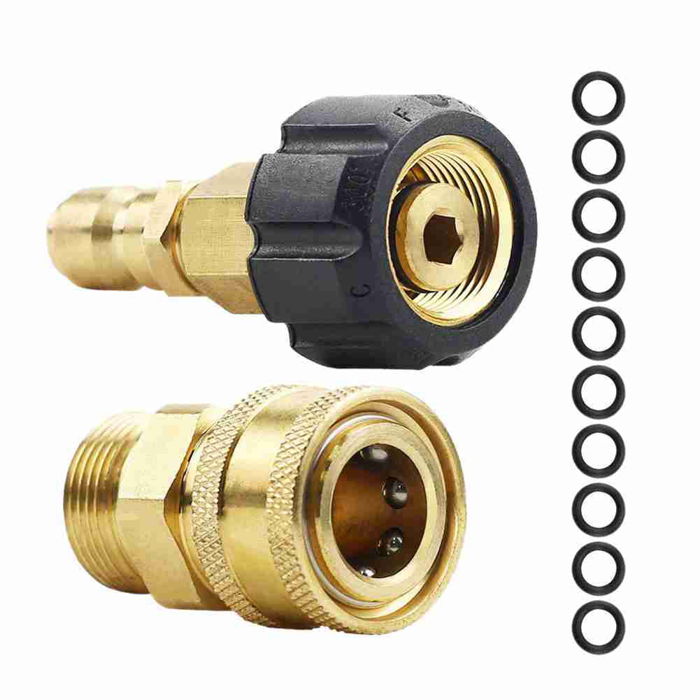 Pressure Washer Quick Release 3/8" Male Female Fitting Coupling Set 