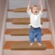 thumbnail image 4 of Esterilla curva plegable para escaleras | Self No | Alfombra antideslizante de poliéster antideslizante | Lavable Reutilizable | 21,6x8,2 pulgadas marrón gris caqui | 1 Pieza | Prueba de suciedad, 4 of 6
