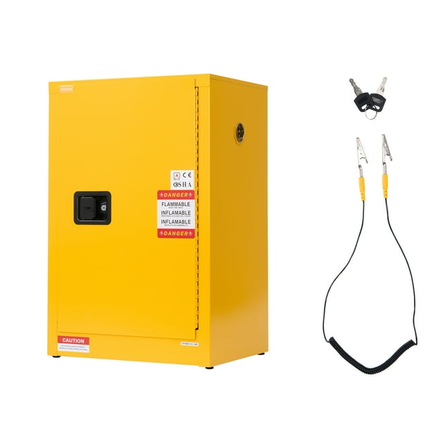 VEVOR Armoire de Rangement Inflammable 13 Gal avec Étagère Ajustable pour Liquides Inflammables