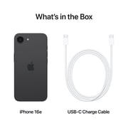 Cricket Wireless Apple iPhone 16e 8GB RAM (Prepaid), Midnight