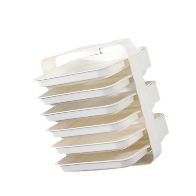 Side Dish Stacking Storage Multifunctional Preparation Plate Multilayer Hot Pot Dishes Fruit Vegetable Preparation Plate Side Dish Stacking Storage Multilayer Food Sorting Tray