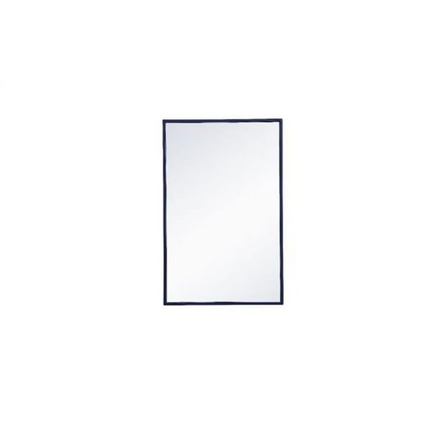 Elegant Decor MR41828BL 18 x 28 in. Metal Frame Rectangle Mirror, Blue