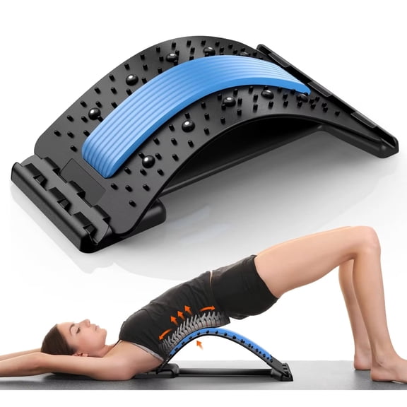 Professional Back Stretcher for Back Pain Relief, Multi-Level Back Cracker Board, Lower and Upper Back Support for Herniated Disc