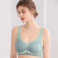 thumbnail image 5 of Dwellite Seamless Bra for Women Breathable Liftup Bra Lightly Sports Bra Underwear Green 36, 5 of 5