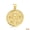 Yellow, variant on 10k White Gold Cross Necklace - Catholic Crucifix Pendant SMALL (PENDANT ONLY)