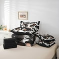 thumbnail image 6 of Feelyou Kawaii Milk Cow Twin Bedding Sets 7-Piece for Kids, Fashion Cow Print Bedding Comforter Set, Cute Cartoon Animal Reversible Sheet Sets, Super Cozy Room Decor, 6 of 8