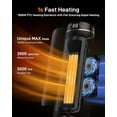 thumbnail image 6 of Ataucjin 31" Space Heater With Remote Portable Electric Heaters 3D Flame Effect Tower Heater For Indoor Use 1500W PTC Ceramic Heater With 90° Oscillating Heat Up 200 Square Feet For Bedroom Office, 6 of 6