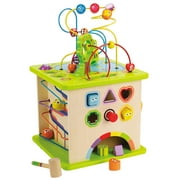 Hape Country Critters 5-Sided Wooden Play Cube for Toddlers, Ages 12 mo+