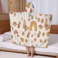 thumbnail image 5 of Colorful Mushroom Rainbow Light Pattern Hooded Bath Towel，50"x30" for Ages 3 To 12 Kids, Quick Dry Lightweight Soft Microfiber Hood Beach Towel Cover Up for Kids, 5 of 7
