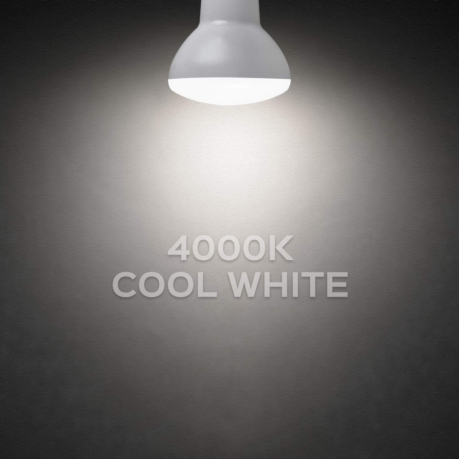 Luxrite BR20 LED Flood Light Bulb, 6.5 Watt, 4000K Cool White, 460 Lumens, Dimmable, E26 Base 6-Pack