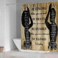 thumbnail image 2 of 4PCS Black African King Queen Shower Curtain Sets with Rugs,Black Couple Bathroom Sets with Shower Curtain,Bath Mat and Toilet Lid Cover,We are a Team Shower Curtains for Bathroom Decor, 2 of 7