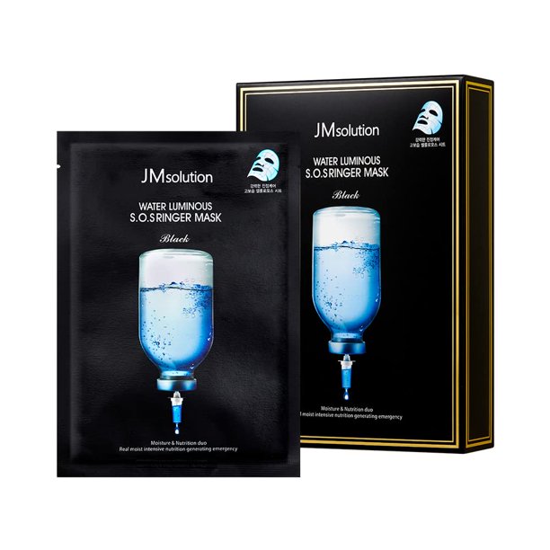 Mascarilla JMsolution Water Luminous S.O.S Ringer Black 10 hojas