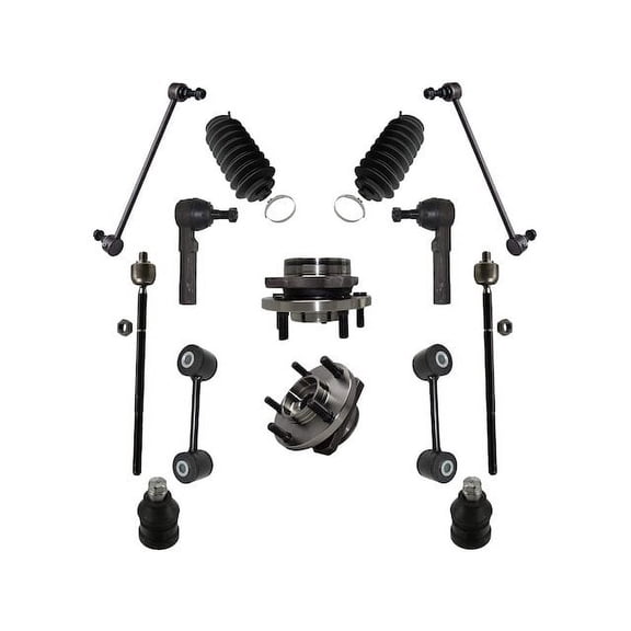 Front and Rear Wheel Hub Ball Joint Sway Bar Link Kit - Compatible with 1996 - 2000 Dodge Grand Caravan 1997 1998 1999