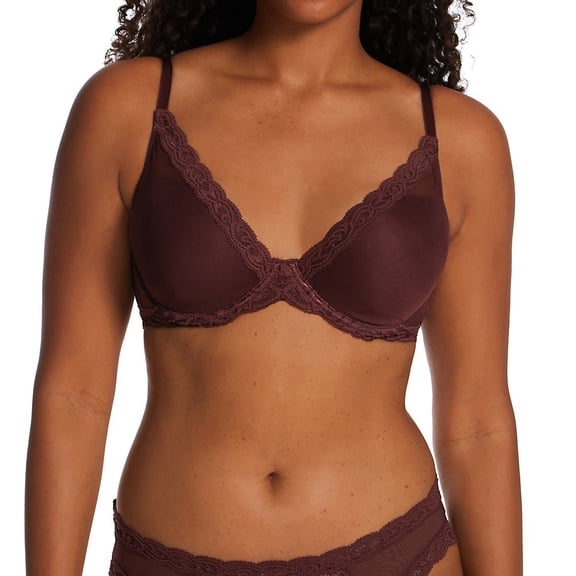 Natori COCOA Feathers Contour Plunge Bra, US 36DDD, UK 36E