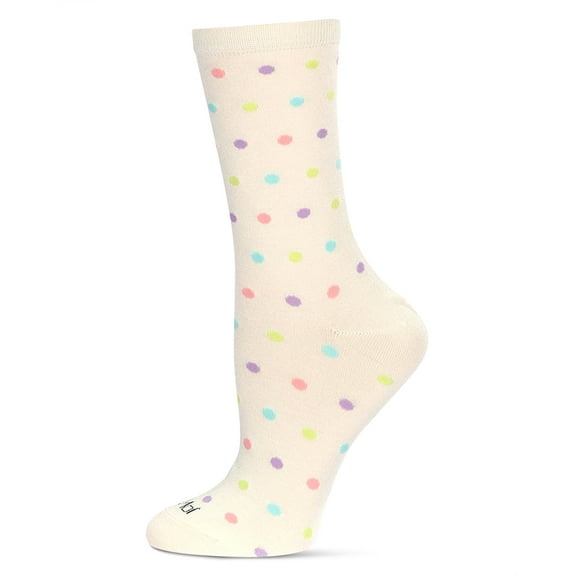 MeMoi Women's Multi Dots Bamboo Crew Socks - Mens - Male