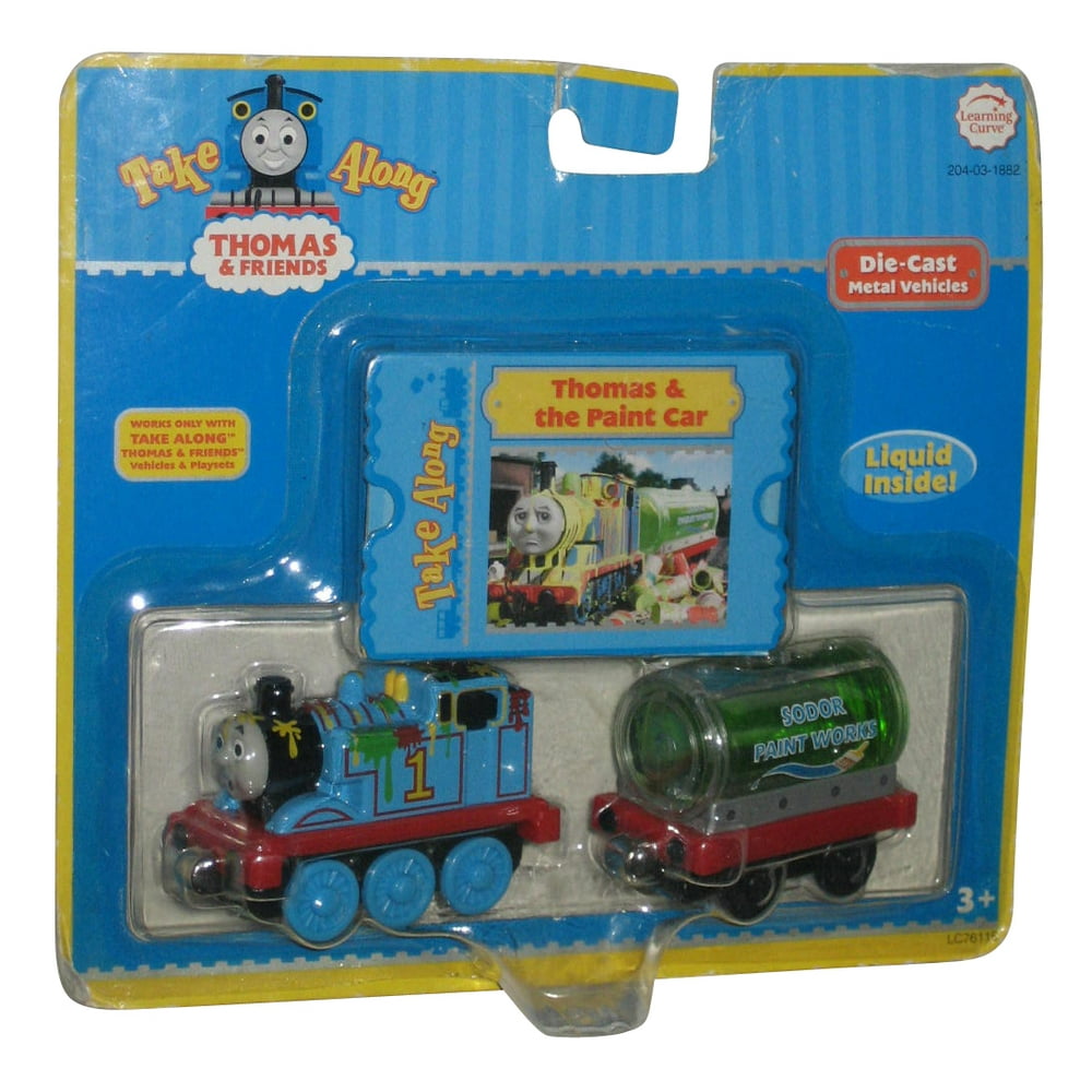 Thomas and Friends Tank Engine (2006) Take Along Sodor Paint Works DieCast Metal Toy Train