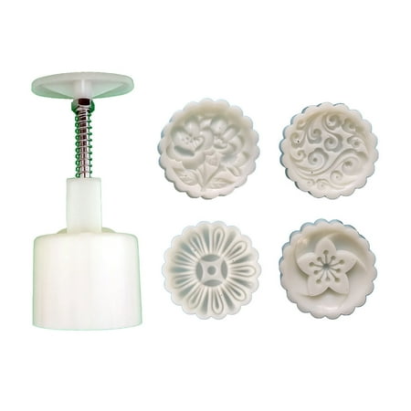 

Plastic Material Mooncake Molds Stamp Moon Cake Mould Cartoon Flower Shaped Mold