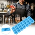 thumbnail image 2 of Vikakiooze Silicone Ice Tray Large 21 Cell Silicone Folding Ice Cell Ice Maker Container Folding Easy Release Ice Block Press Ice Box, 2 of 5