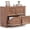 Cracked Oak, variant on 4 Drawer File Cabinet, 39 Inch Wood Lateral Filling Cabinet with 32 Inch Tall, Modern Printer Stand Storage Cabinet Organizer for Home Office (1, Cracked Oak, 39.13 * 15.35 * 31.97)