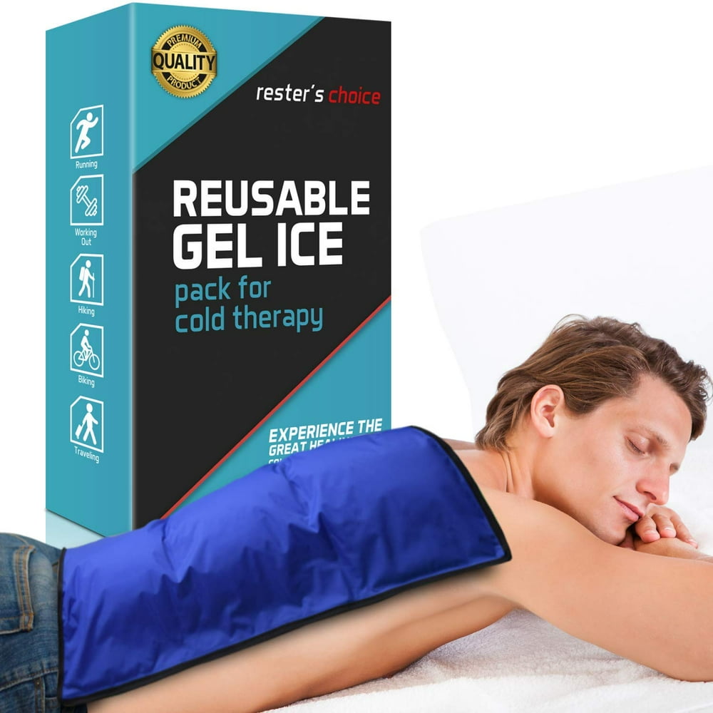 Cold Therapy Reusable Gel Pack Large 13x21.5” Ice Pack for Back, Knee
