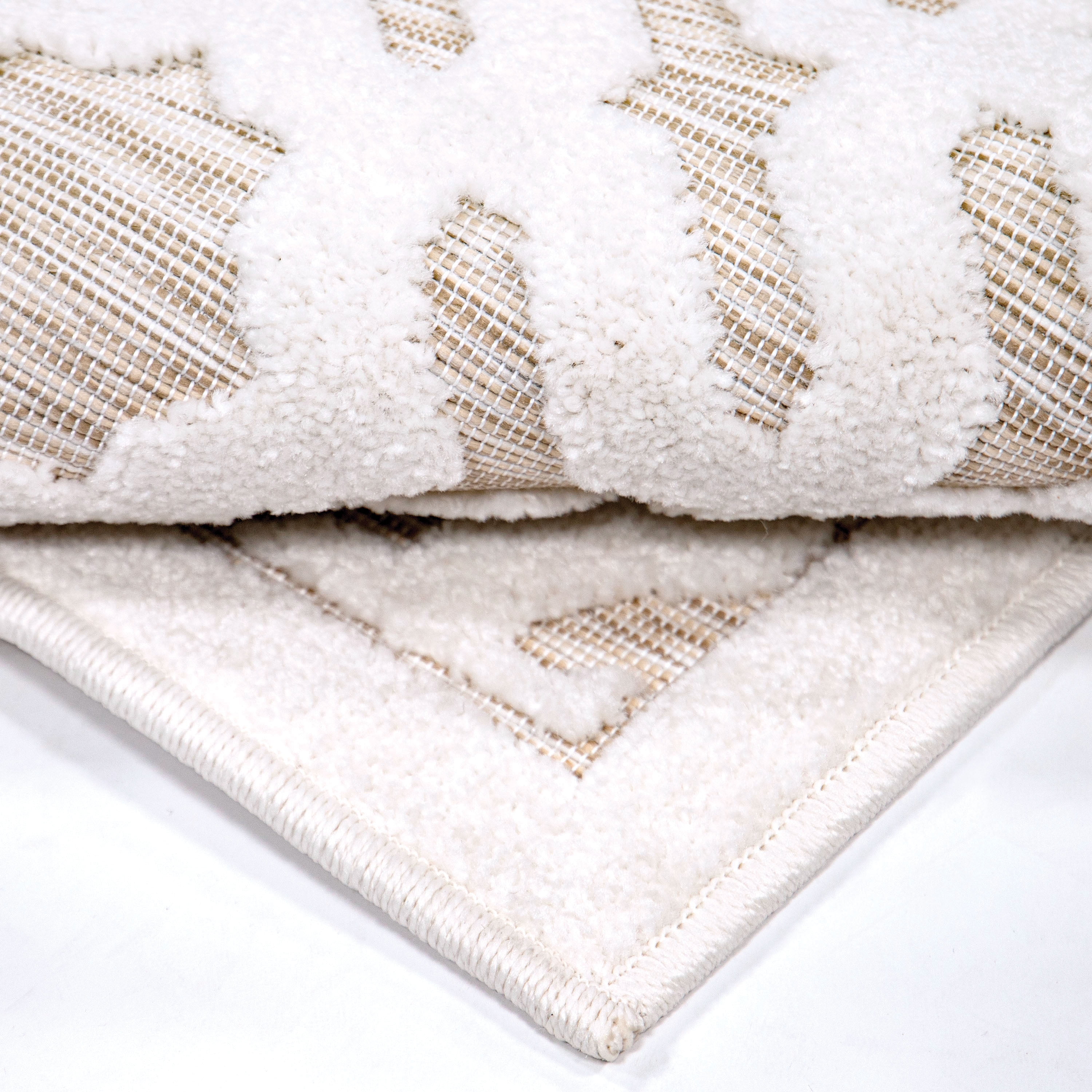 My Texas House Claire 1'11" X 7'6" Natural Driftwood Geometric Runner Rug