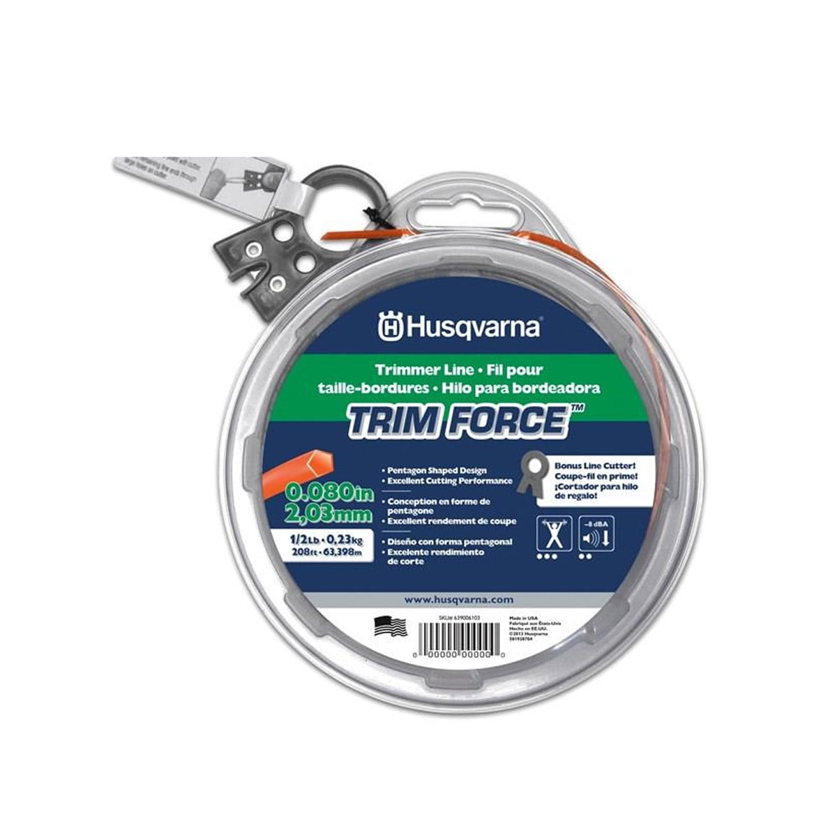Husqvarna Commercial Grade Titanium Force .0.080" 1lb Trimmer Line Spool 400 ft 