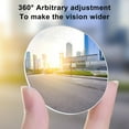 thumbnail image 5 of Walbest Stick on Round Convex Adjustable Automotive Blind Spot Mirrors 360°Rotate, 2 Piece, 5 of 7