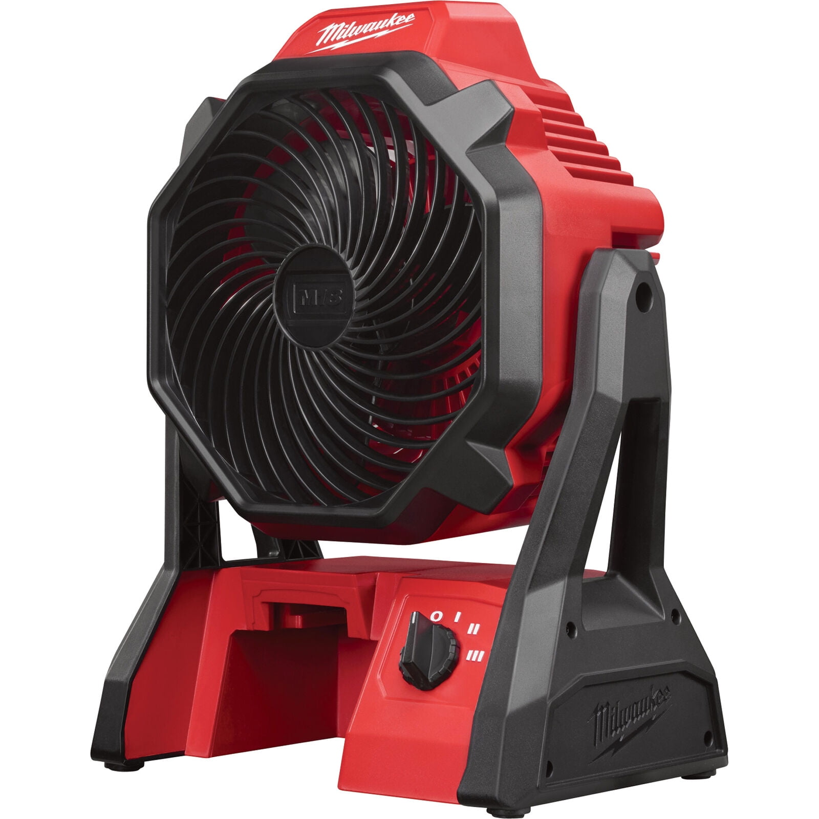 Milwaukee M18 Portable Jobsite Floor Fan - Tool Only, Model# 0886-20, Red