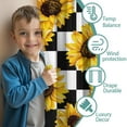 thumbnail image 3 of Blackout Kids Curtains,Checke Sunflower Childrens Insulated Curtains Set Of 2,Bedroom Essentials,Toddler Room Decor 42x63in(106x160cm), 3 of 4