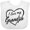 AA-White, variant on Inktastic I Love My Grandpa in Black Chalk Heart Boys or Girls Baby Bib
